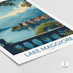 Lake Maggiore Poster Italy part of our best collection or travel posters and prints - ThisArtWorld