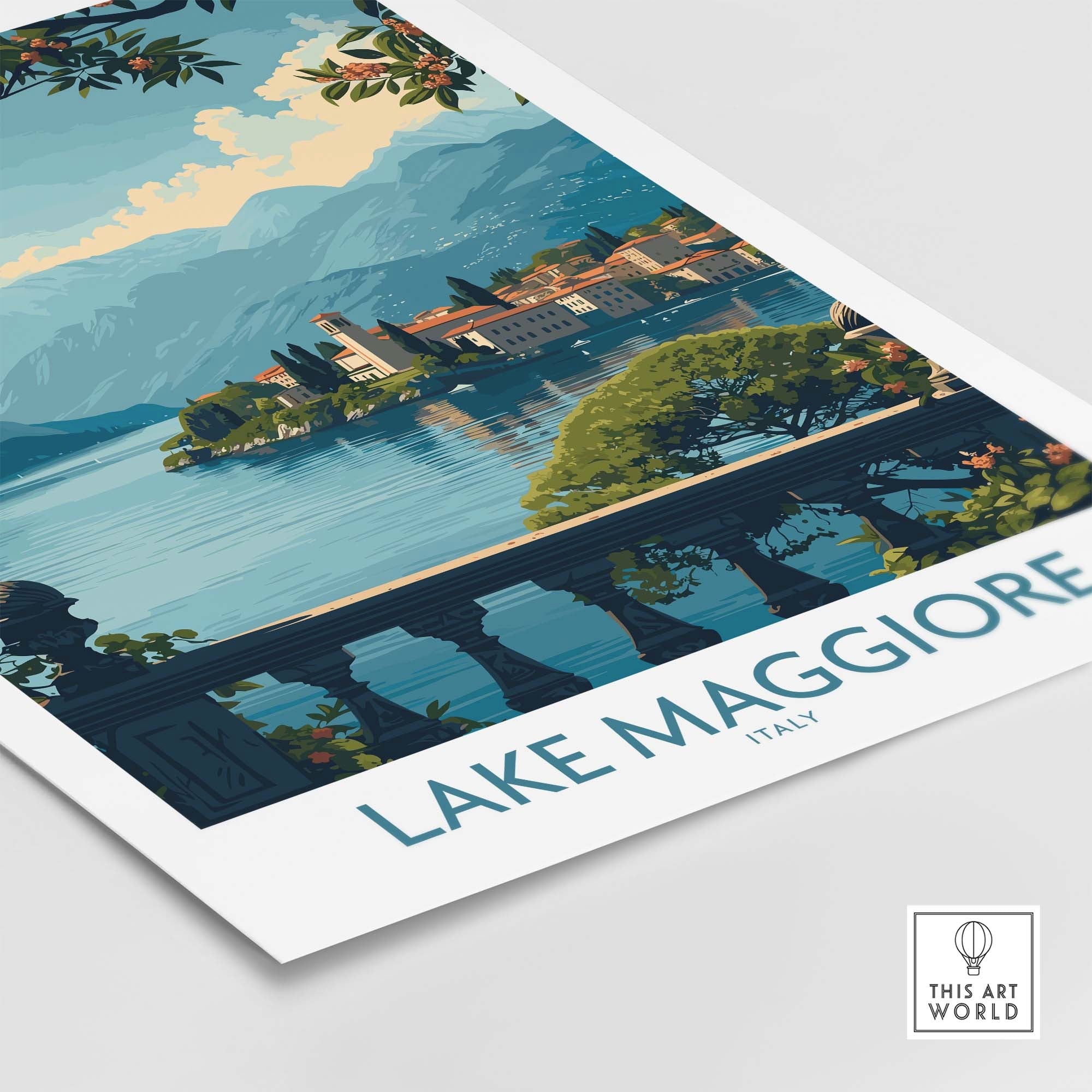 Lake Maggiore Poster Italy part of our best collection or travel posters and prints - ThisArtWorld