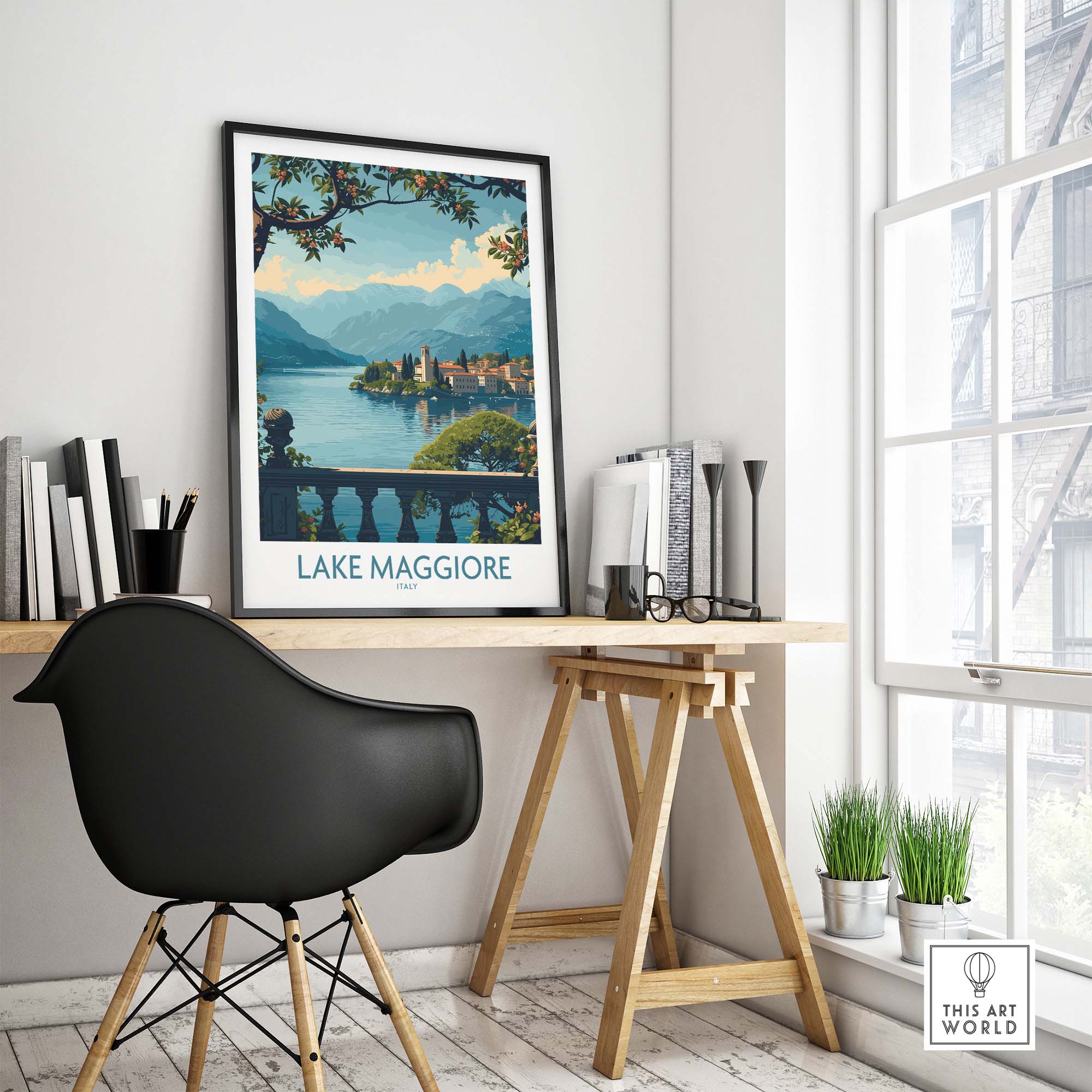 Lake Maggiore Poster Italy part of our best collection or travel posters and prints - ThisArtWorld
