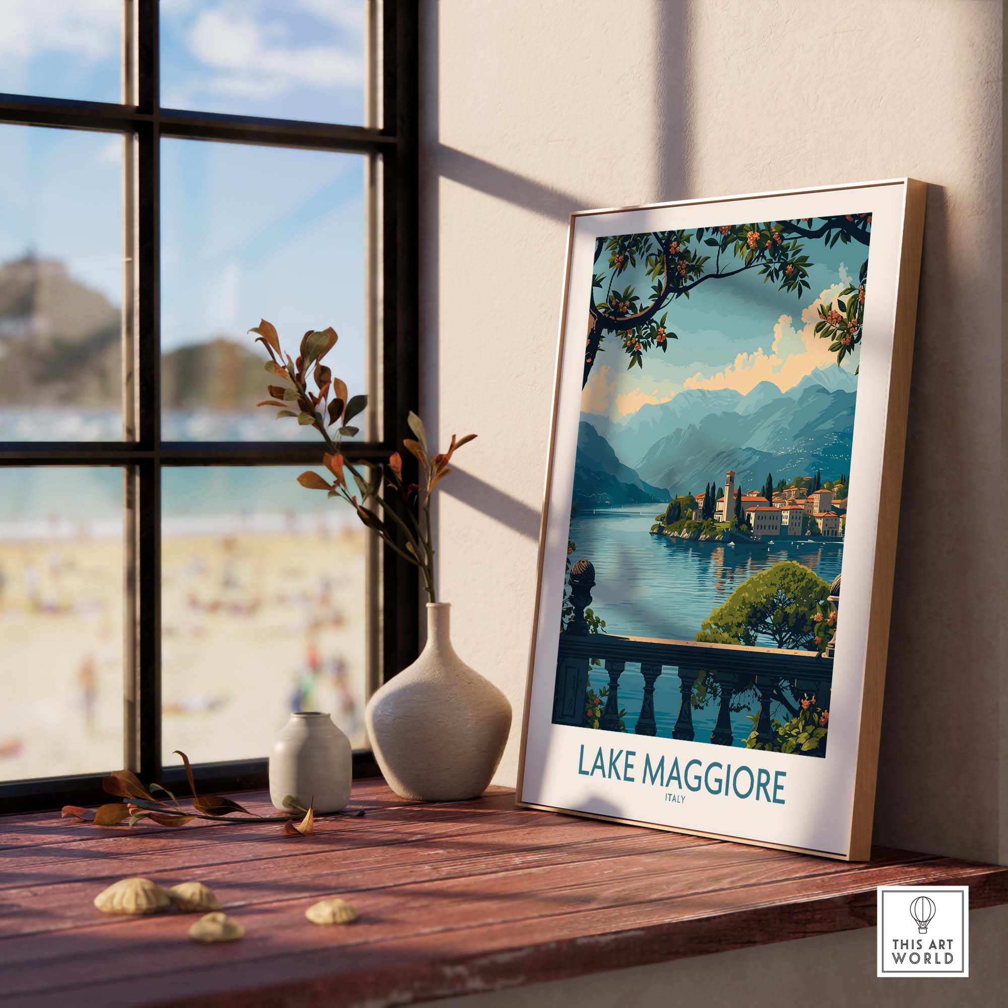 Lake Maggiore Poster Italy part of our best collection or travel posters and prints - ThisArtWorld