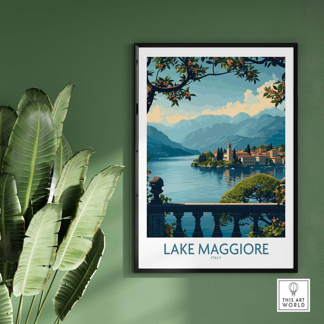 Lake Maggiore Poster Italy part of our best collection or travel posters and prints - ThisArtWorld