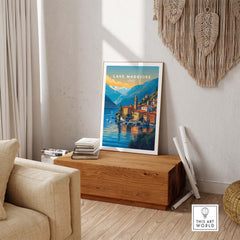 Lake Maggiore Print part of our best collection or travel posters and prints - ThisArtWorld
