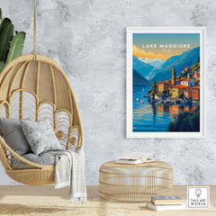 Lake Maggiore Print part of our best collection or travel posters and prints - ThisArtWorld