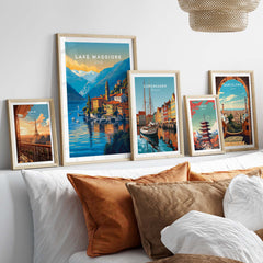 Lake Maggiore Print part of our best collection or travel posters and prints - ThisArtWorld