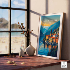 Lake Maggiore Print part of our best collection or travel posters and prints - ThisArtWorld