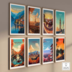 Lake Maggiore Print part of our best collection or travel posters and prints - ThisArtWorld