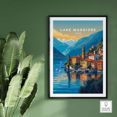 Lake Maggiore Print part of our best collection or travel posters and prints - ThisArtWorld