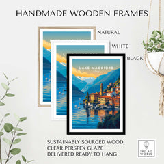 Lake Maggiore Print part of our best collection or travel posters and prints - ThisArtWorld