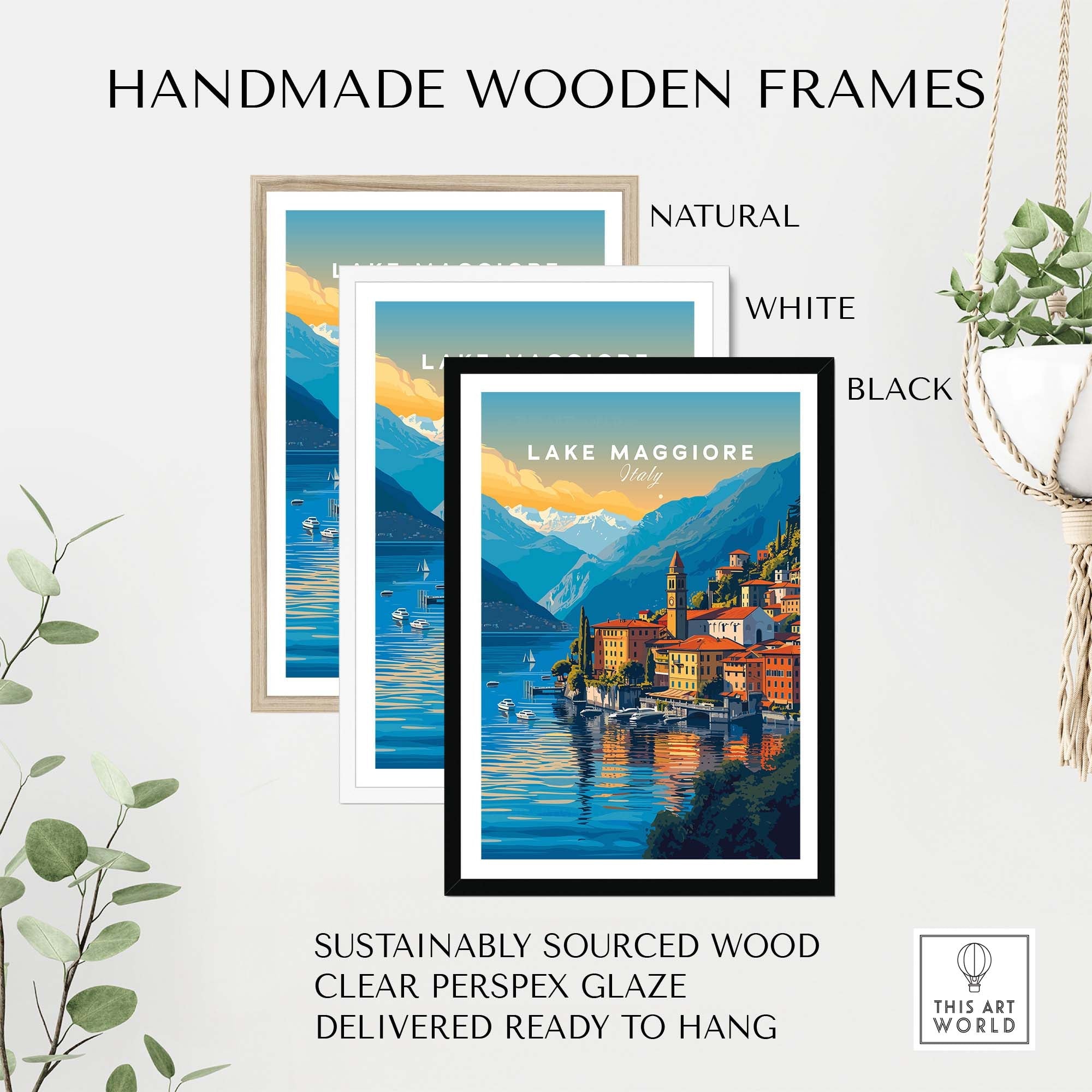 Lake Maggiore Print part of our best collection or travel posters and prints - ThisArtWorld