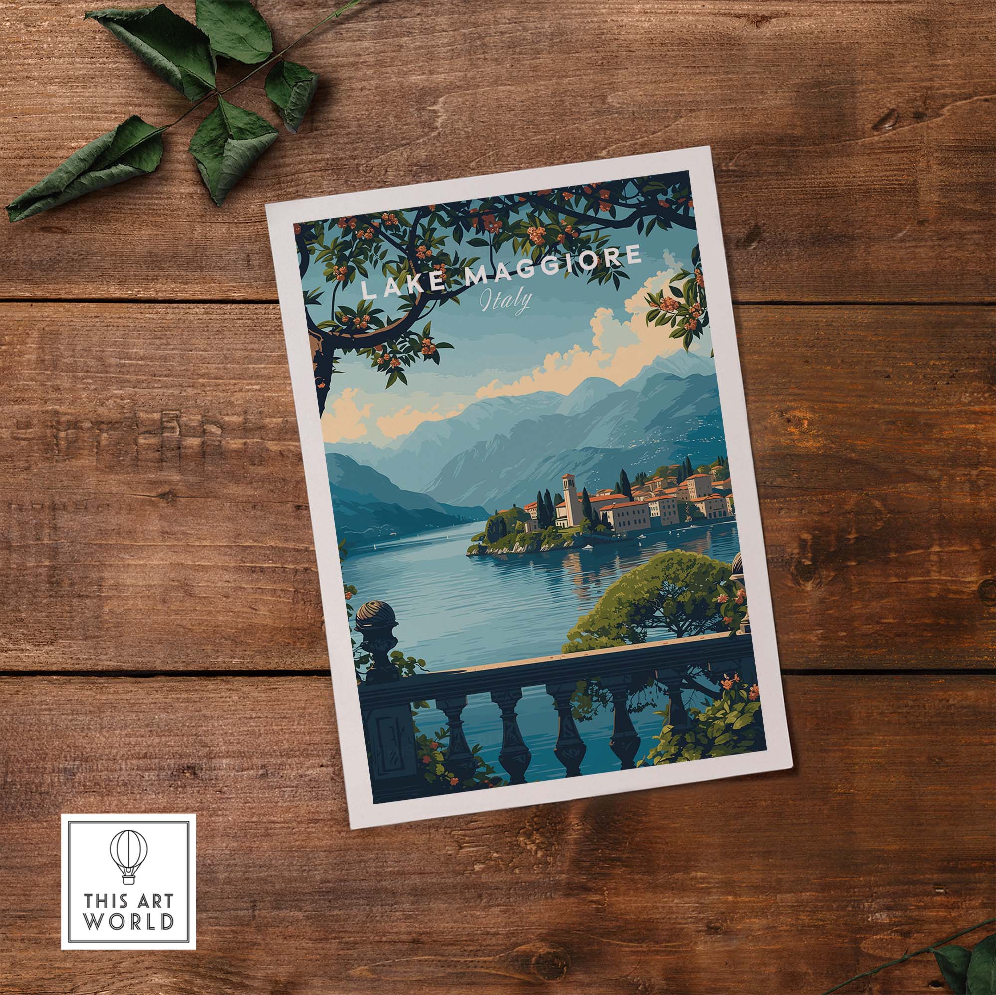 Lake Maggiore Travel Poster part of our best collection or travel posters and prints - ThisArtWorld