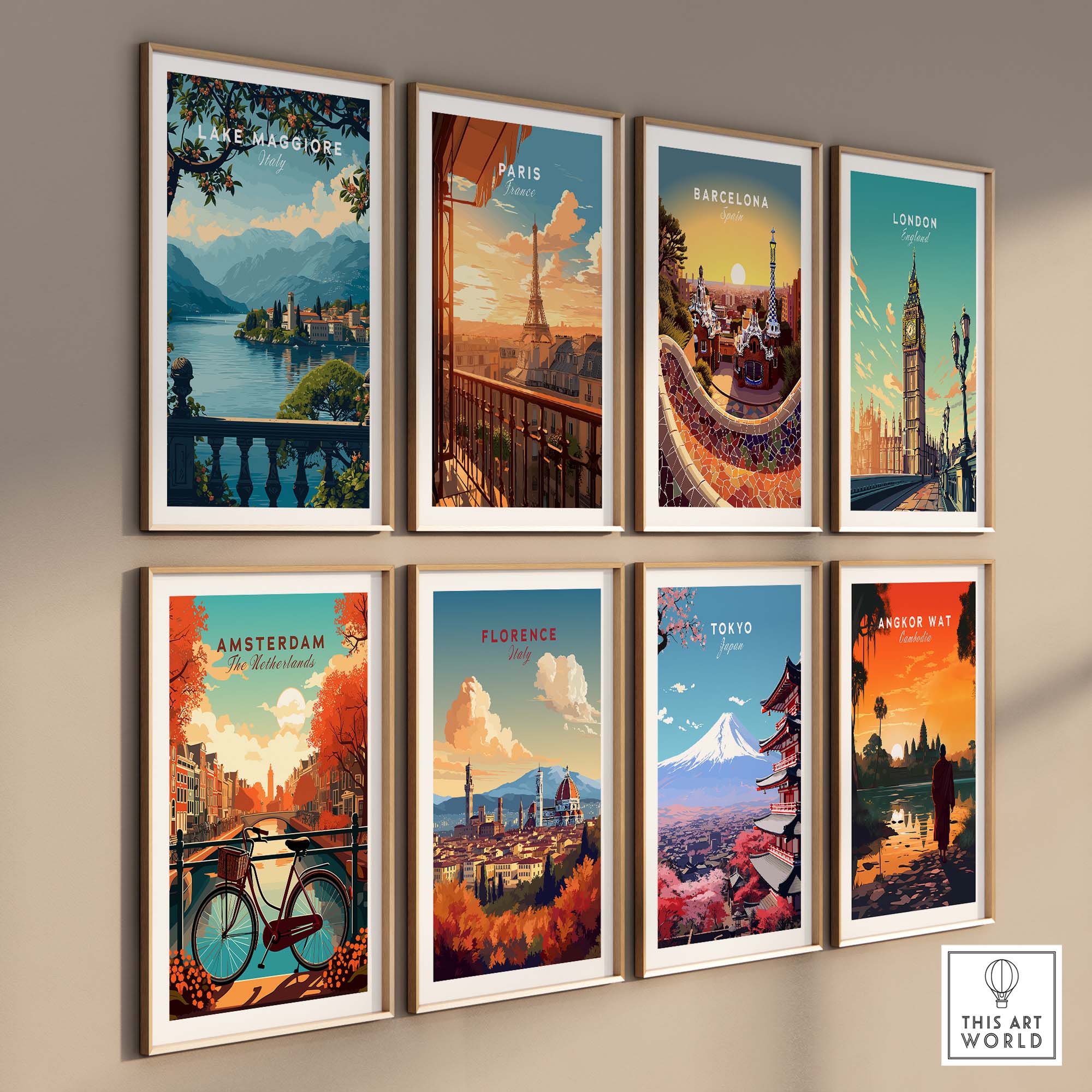 Lake Maggiore Travel Poster part of our best collection or travel posters and prints - ThisArtWorld