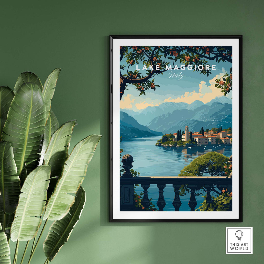 Lake Maggiore Travel Poster part of our best collection or travel posters and prints - ThisArtWorld
