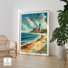 Lake Michigan Art Print-This Art World