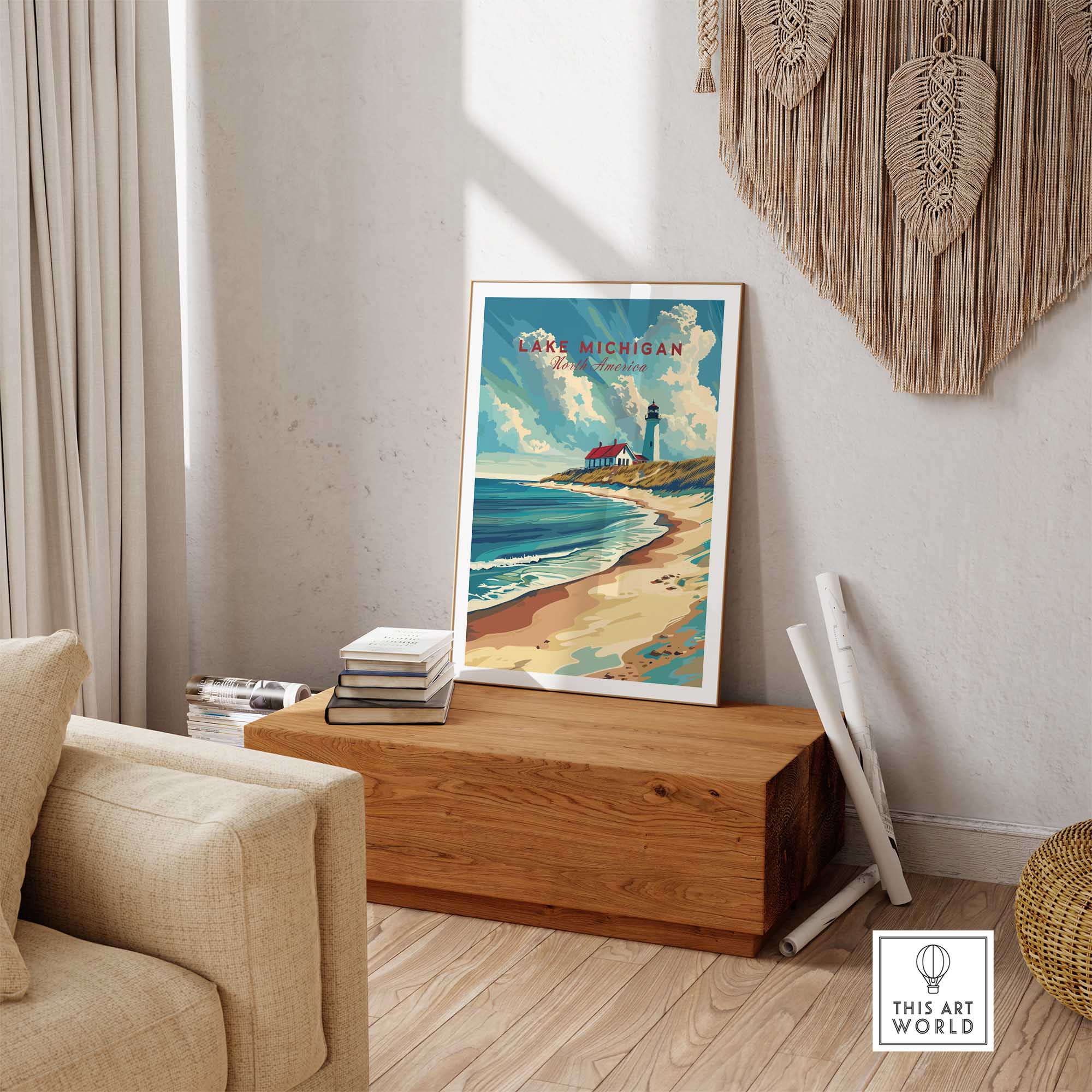 Lake Michigan Art Print-This Art World