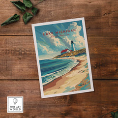Lake Michigan Art Print-This Art World