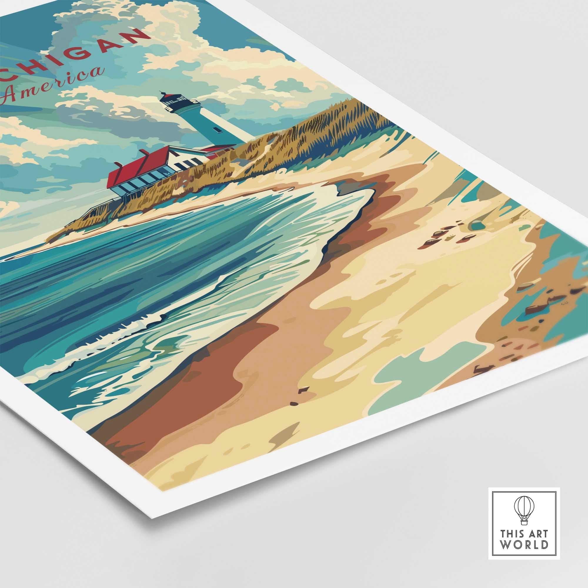 Lake Michigan Art Print-This Art World