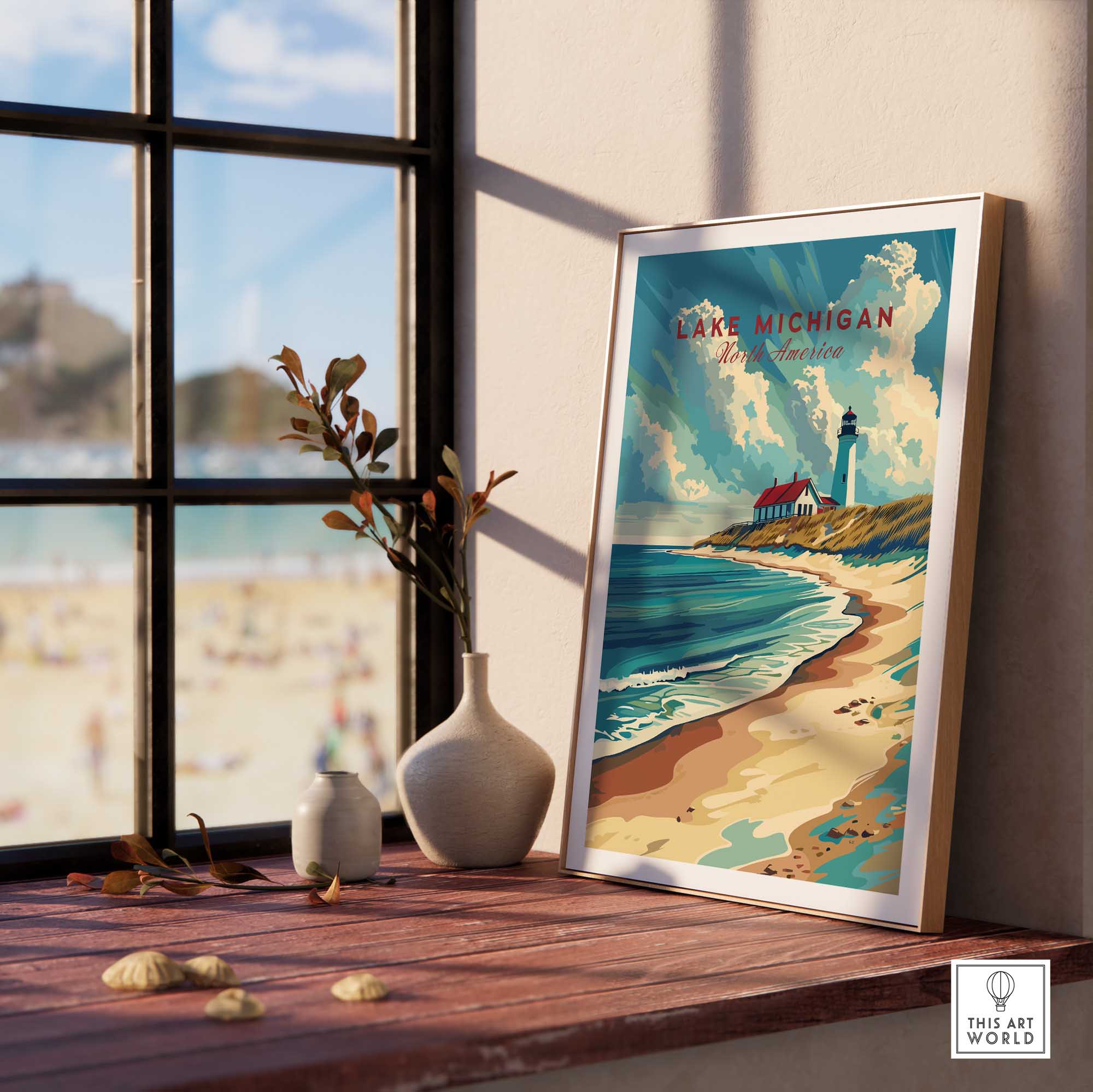 Lake Michigan Art Print-This Art World