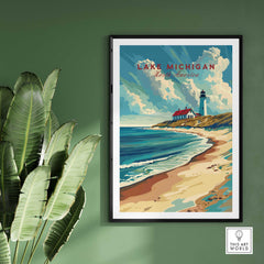 Lake Michigan Art Print-This Art World