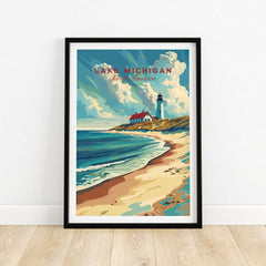 Lake Michigan Art Print-This Art World