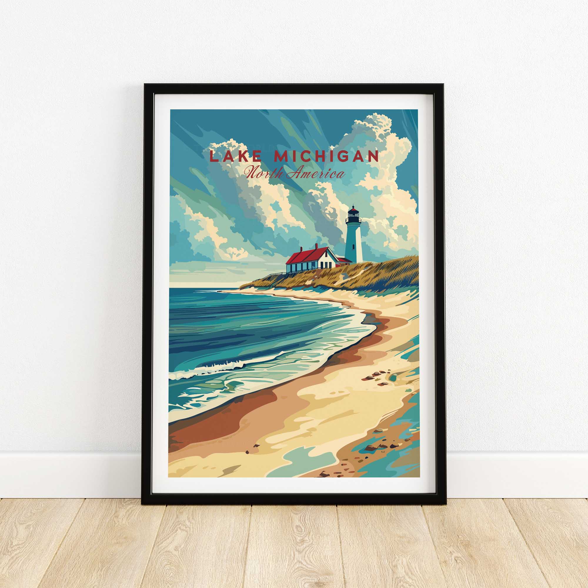 Lake Michigan Art Print-This Art World