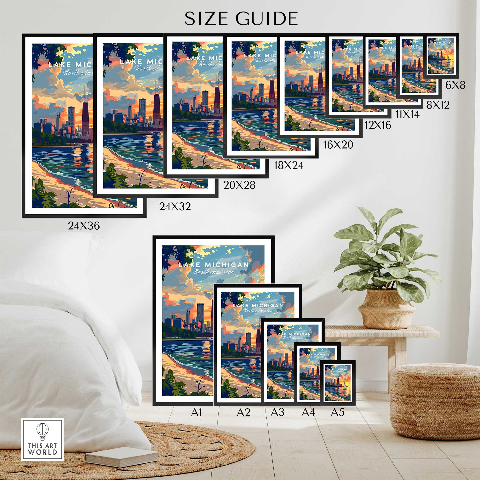 Lake Michigan Poster-This Art World