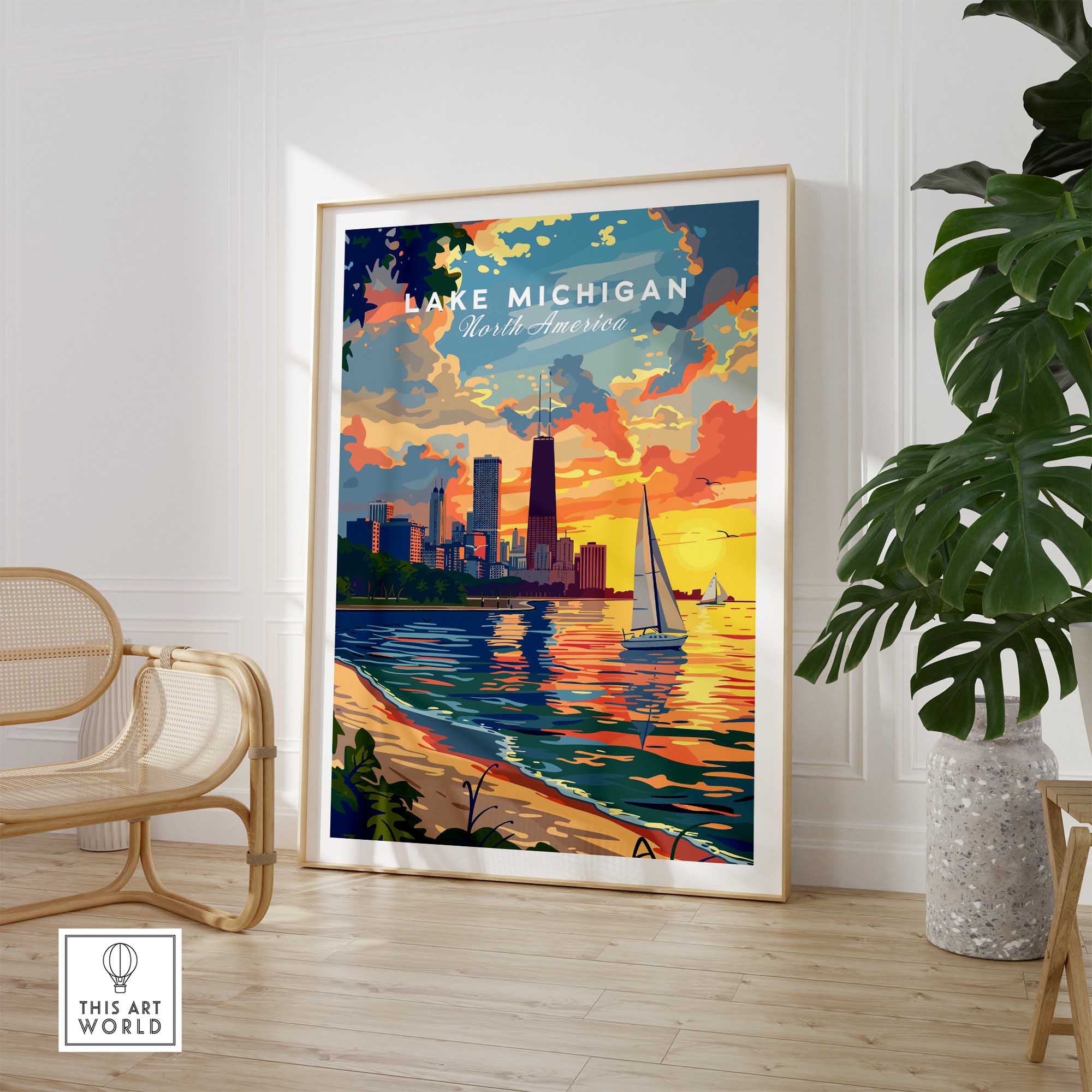 Lake Michigan Poster-This Art World