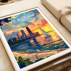 Lake Michigan Poster-This Art World