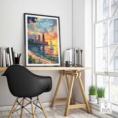 Lake Michigan Poster-This Art World