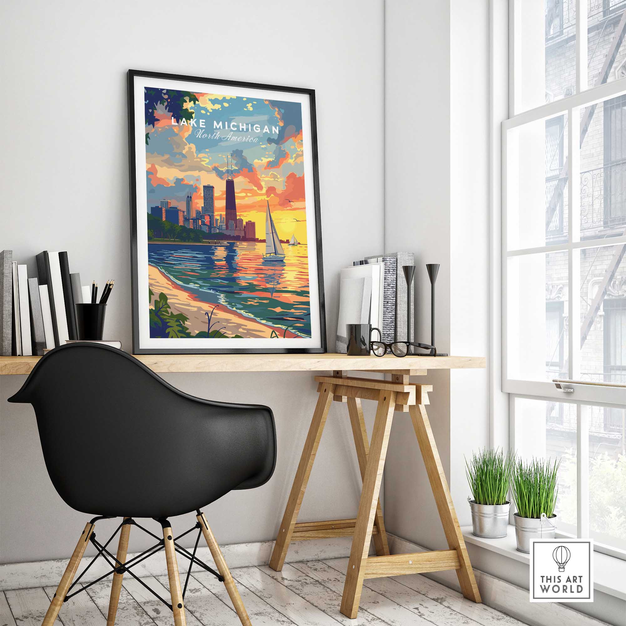 Lake Michigan Poster-This Art World