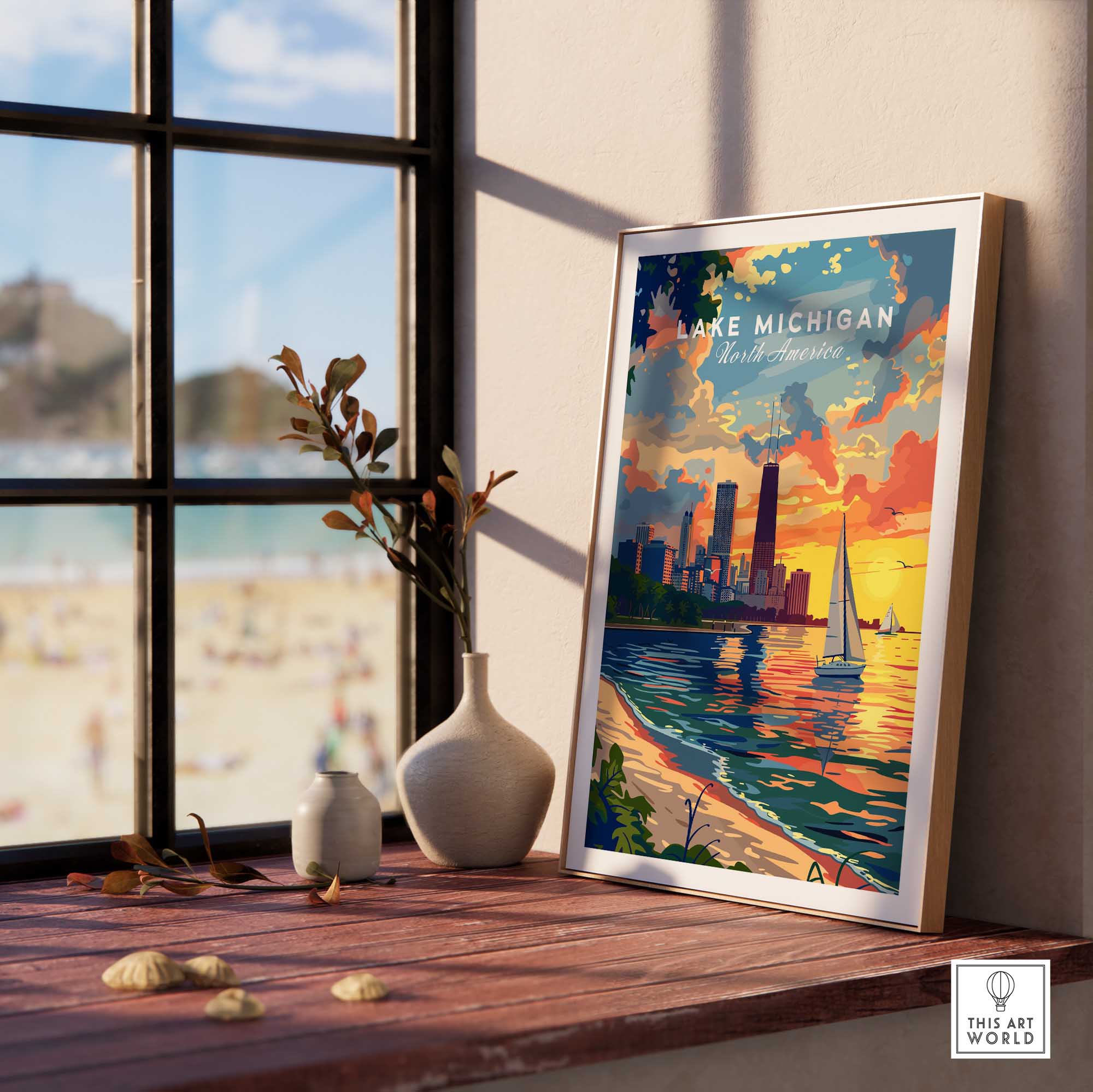 Lake Michigan Poster-This Art World