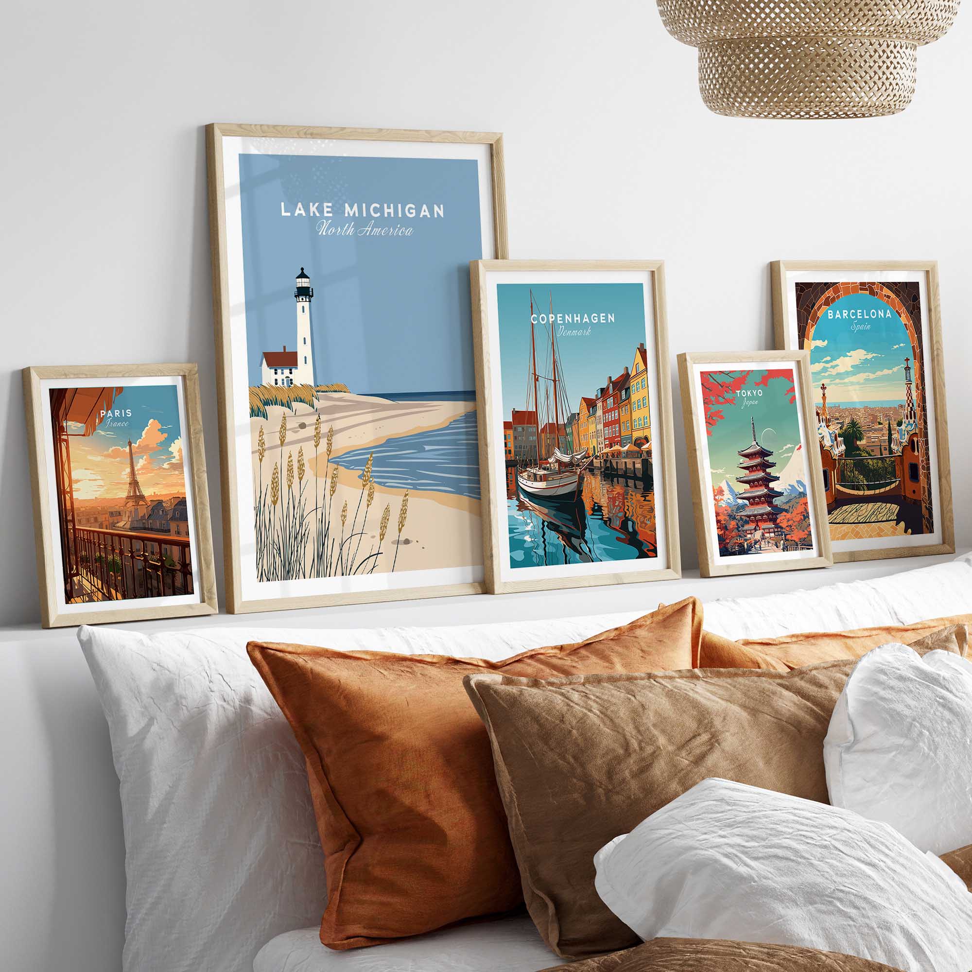 Lake Michigan Poster Great Lakes-This Art World