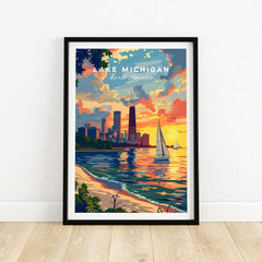Lake Michigan Poster-This Art World