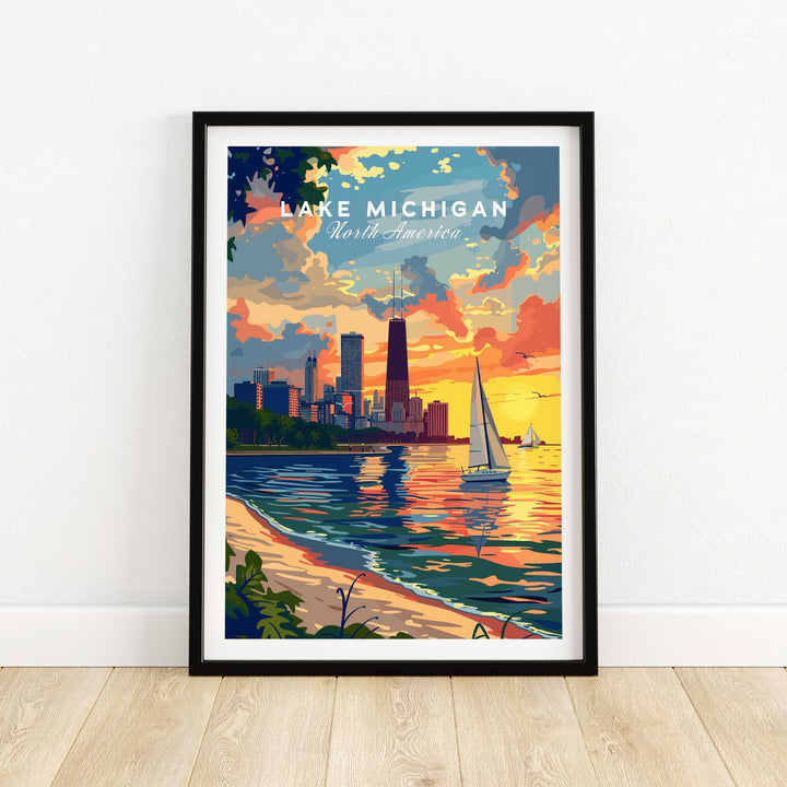 Lake Michigan Poster-This Art World