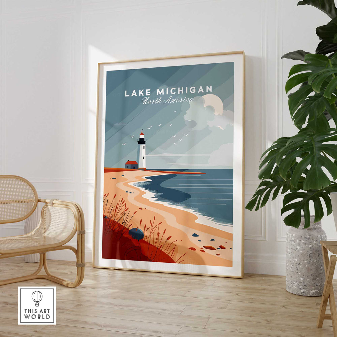 Lake Michigan Print-This Art World