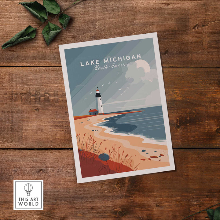 Lake Michigan Print-This Art World