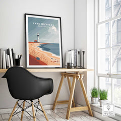 Lake Michigan Print-This Art World