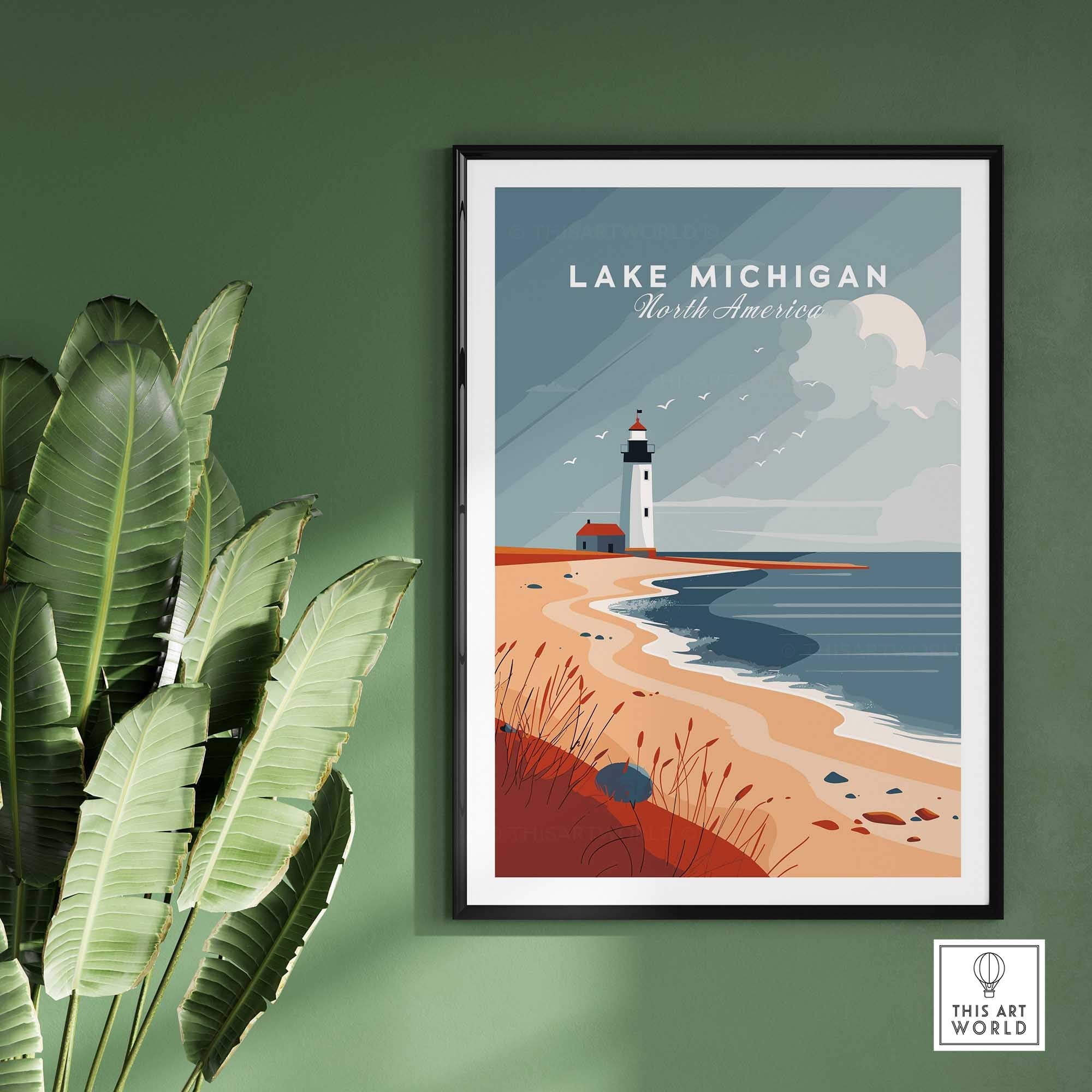 Lake Michigan Print-This Art World
