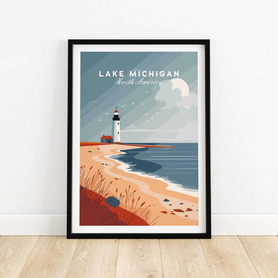 Lake Michigan Print-This Art World