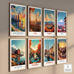 Lake Michigan Travel Poster-This Art World