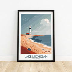 Lake Michigan Travel Print-This Art World