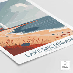 Lake Michigan Travel Print-This Art World