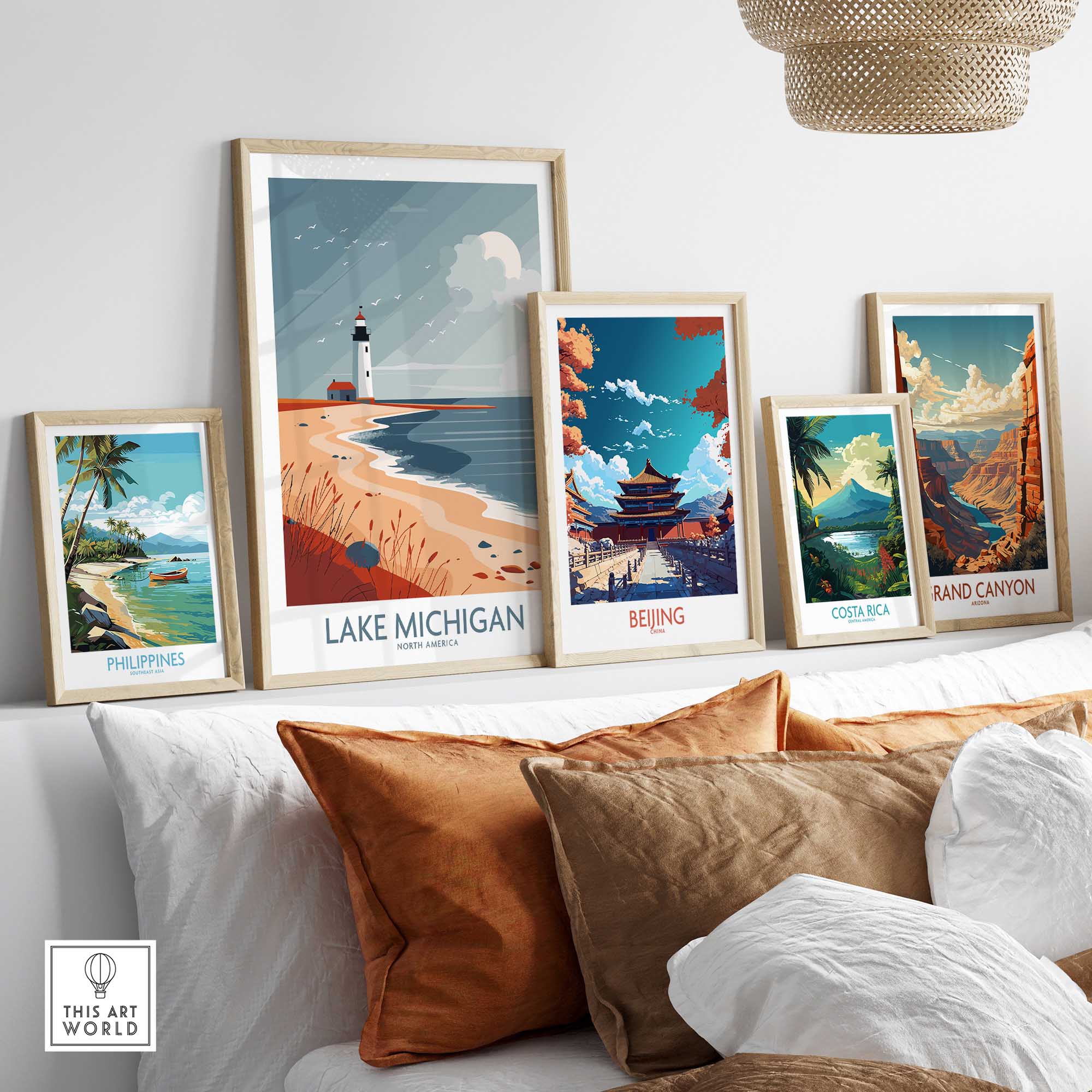 Lake Michigan Travel Print-This Art World