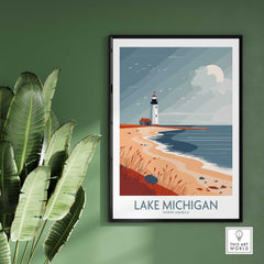 Lake Michigan Travel Print-This Art World