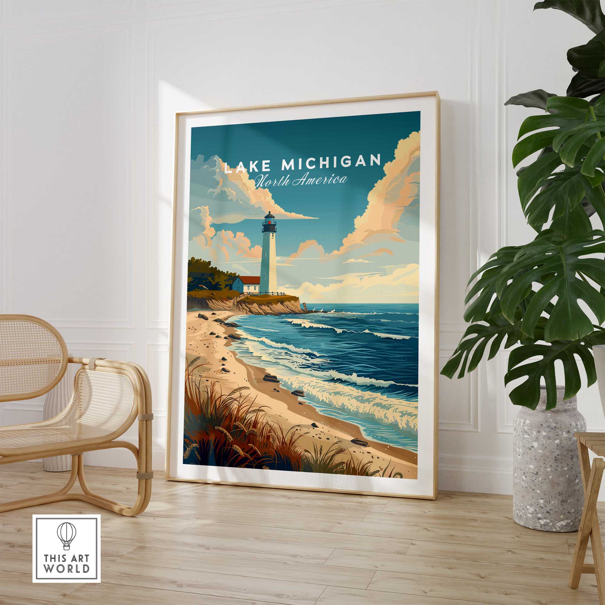 Lake Michigan Wall Art-This Art World