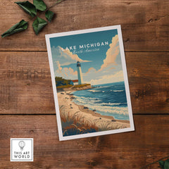 Lake Michigan Wall Art-This Art World