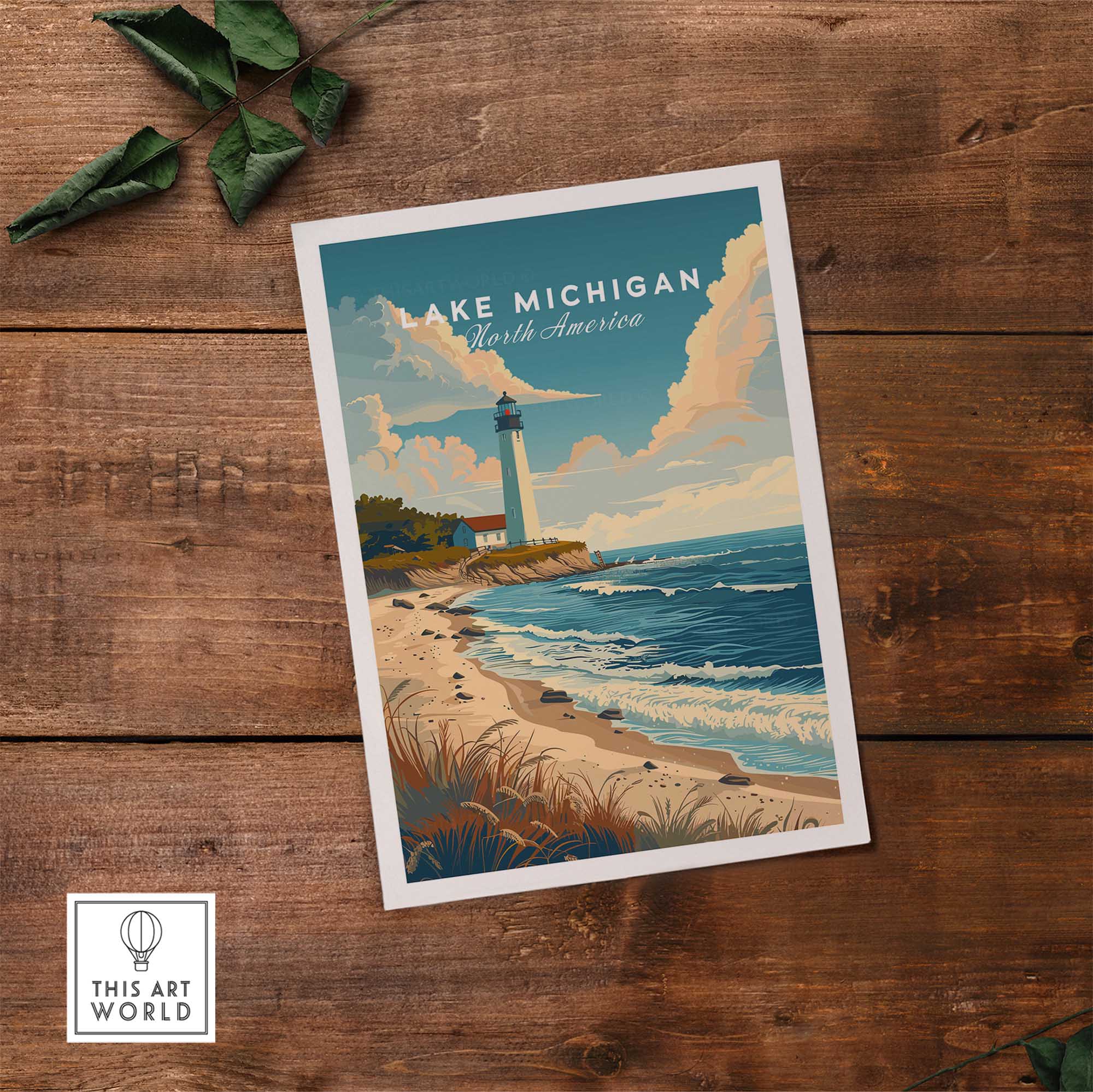 Lake Michigan Wall Art-This Art World