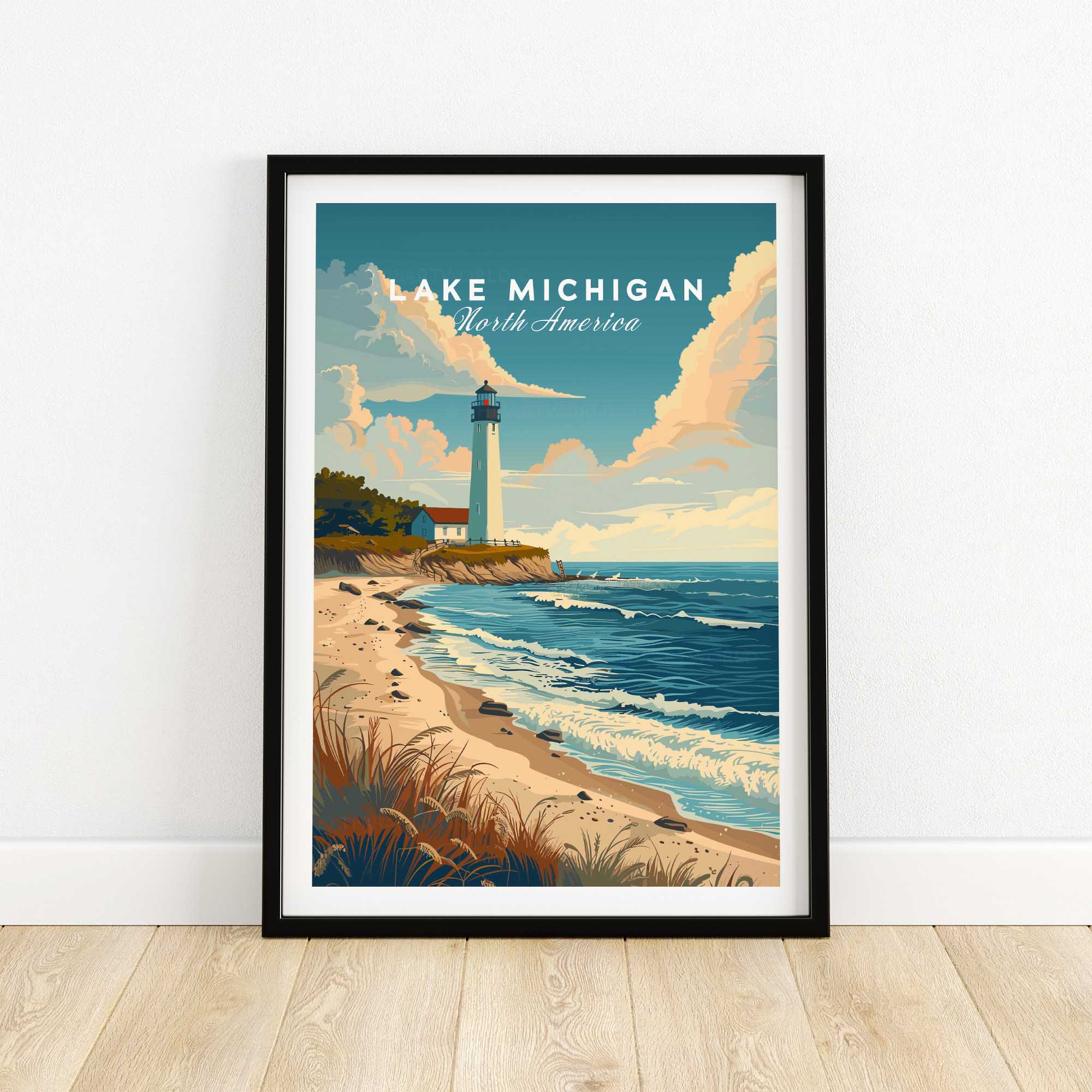Lake Michigan Wall Art-This Art World
