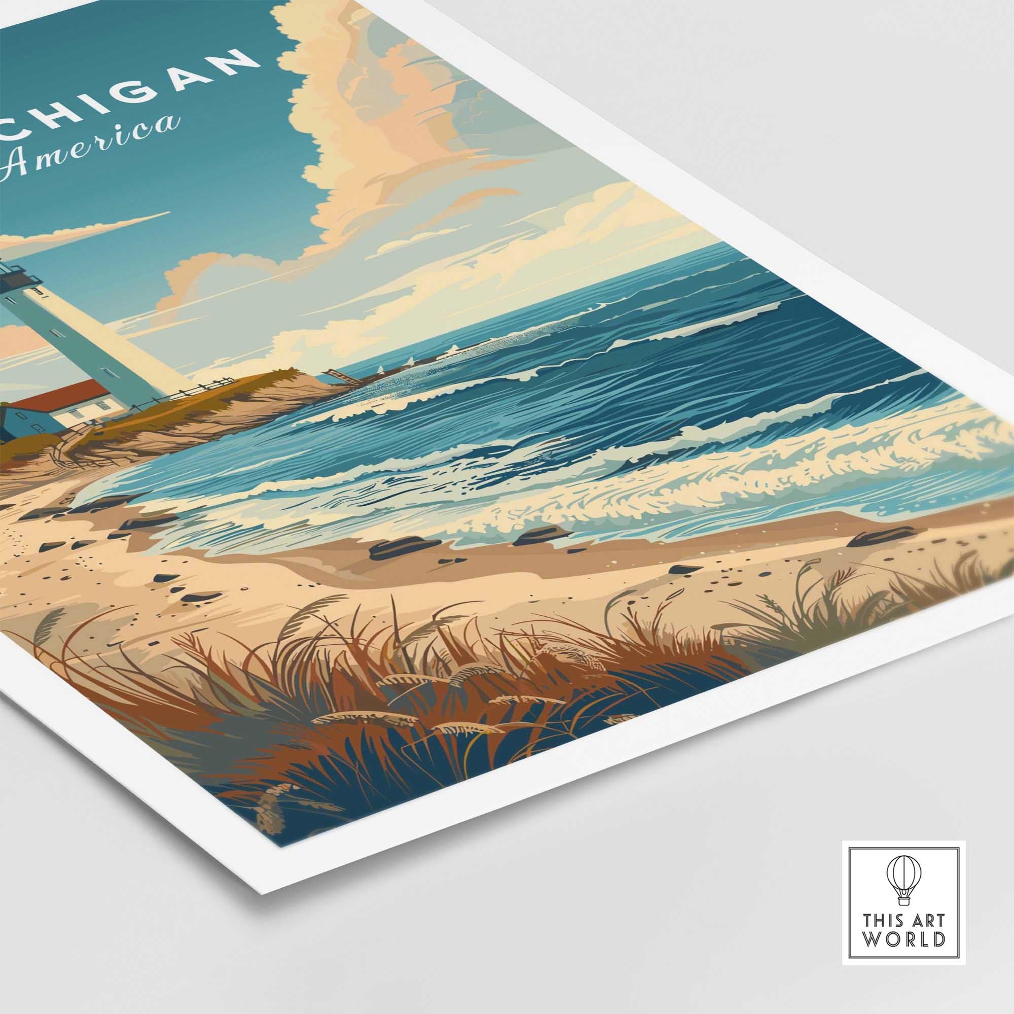 Lake Michigan Wall Art-This Art World