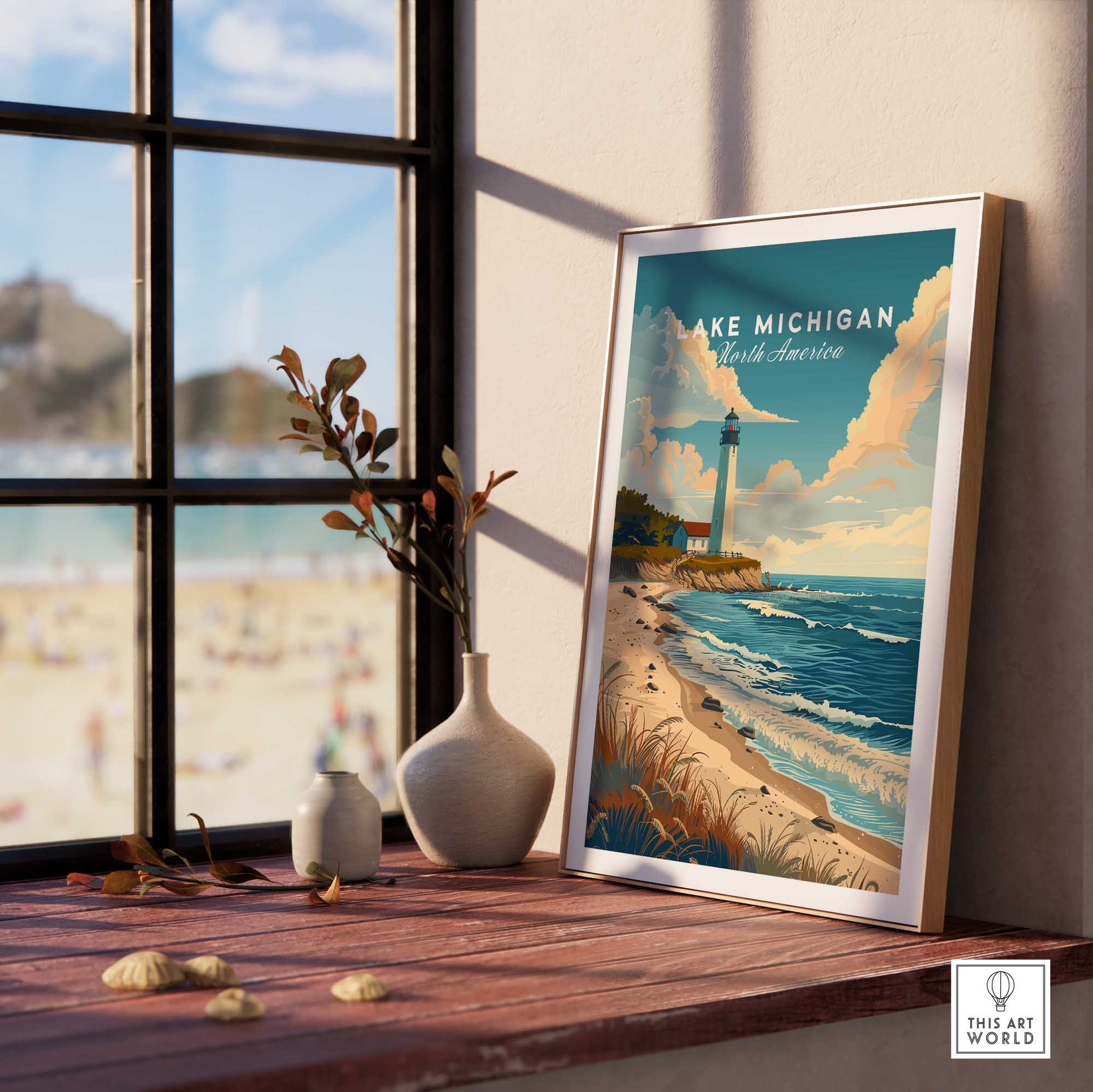 Lake Michigan Wall Art-This Art World