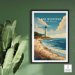 Lake Michigan Wall Art-This Art World